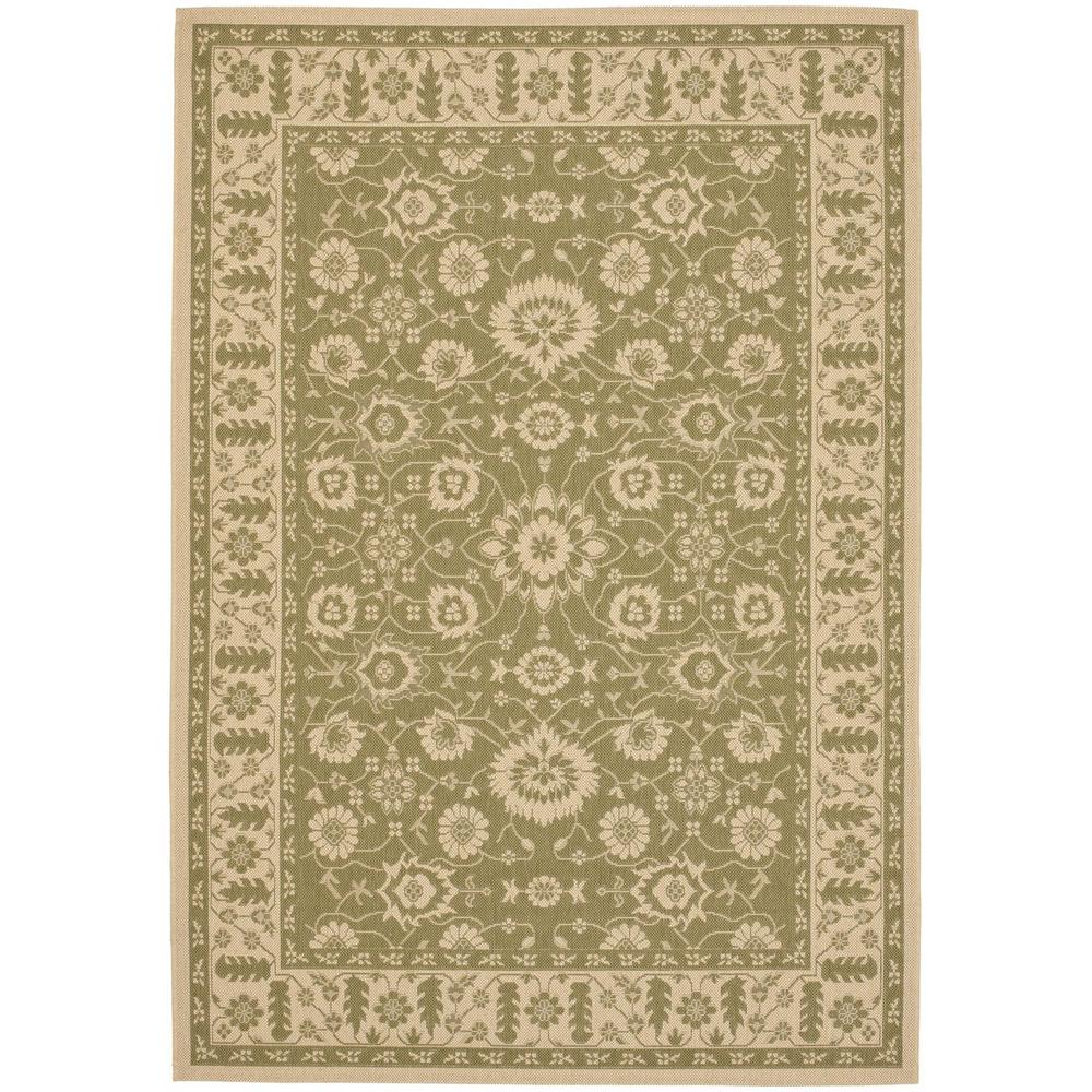 COURTYARD, GREEN / CREME, 6'-7" X 9'-6", Area Rug, CY6126-24-6