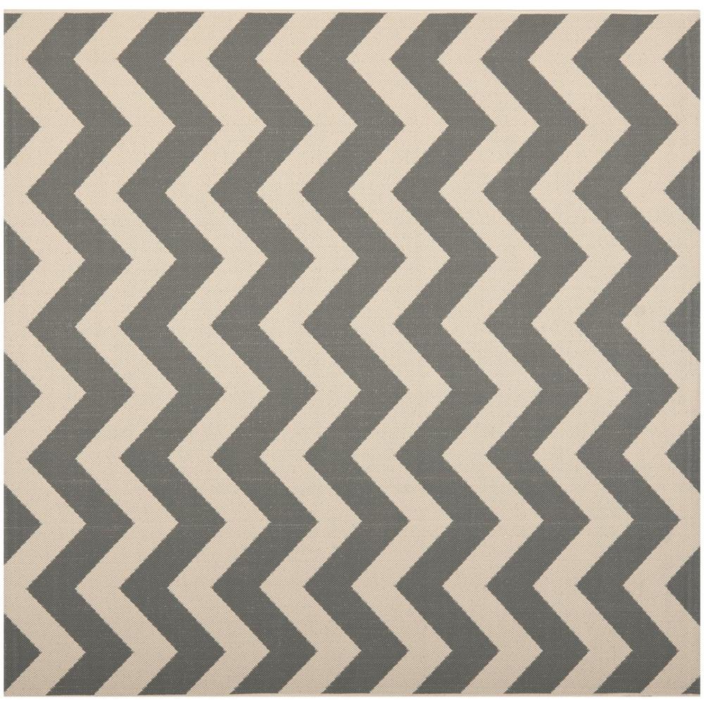 COURTYARD, GREY / BEIGE, 7'-10" X 7'-10" Square, Area Rug, CY6244-246-8SQ