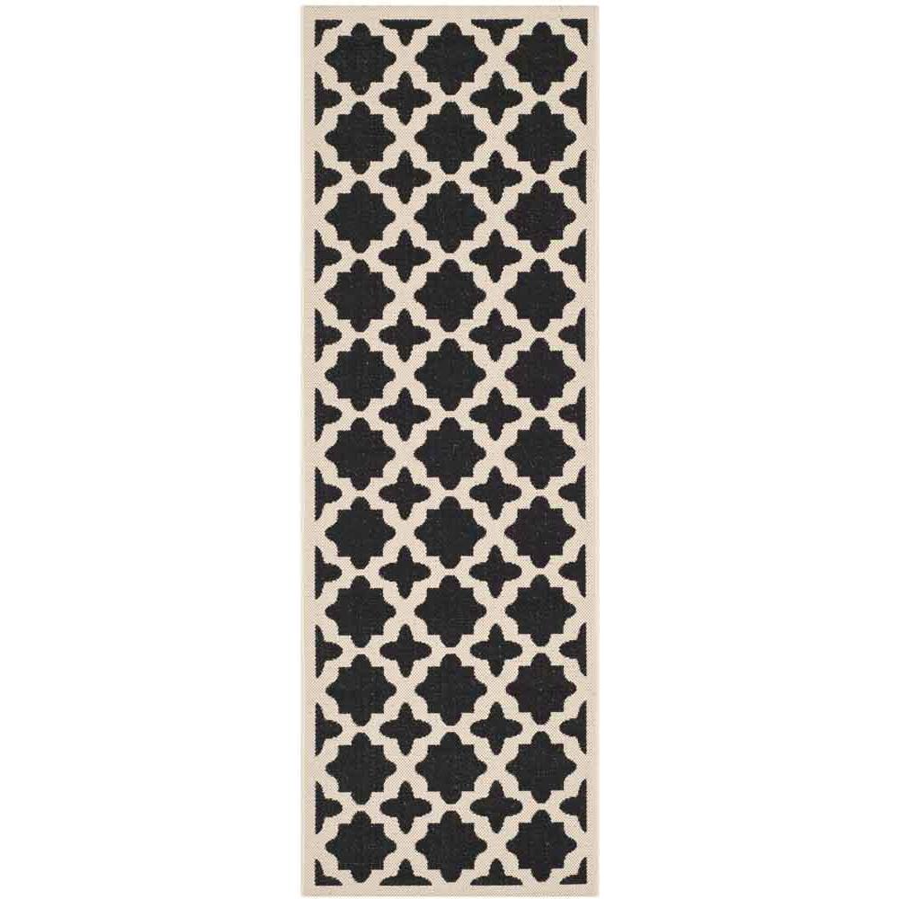 COURTYARD, BLACK / BEIGE, 2'-3" X 6'-7", Area Rug, CY6913-266-27