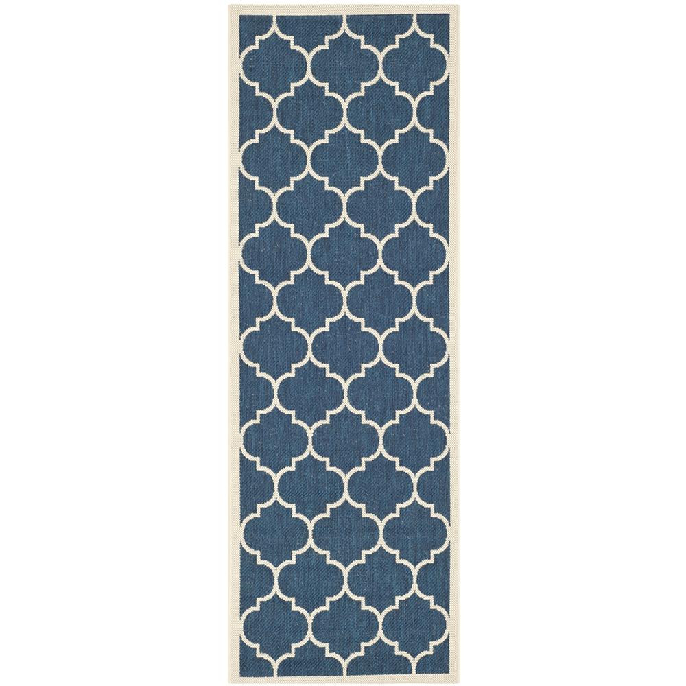 COURTYARD, NAVY / BEIGE, 2'-3" X 6'-7", Area Rug, CY6914-268-27