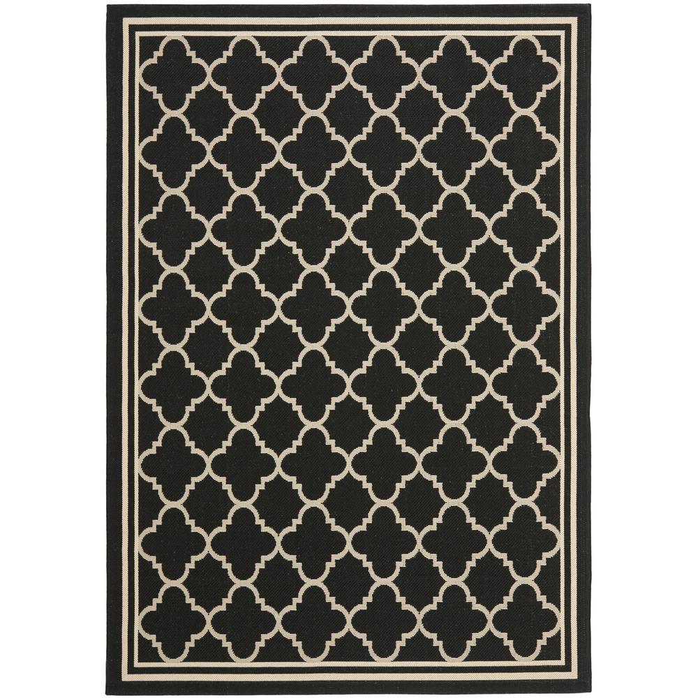 COURTYARD, BLACK / BEIGE, 8' X 11', Area Rug, CY6918-226-8