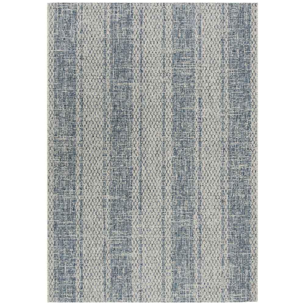 COURTYARD, LIGHT GREY / BLUE, 6'-7" X 9'-6", Area Rug, CY8736-36812-6