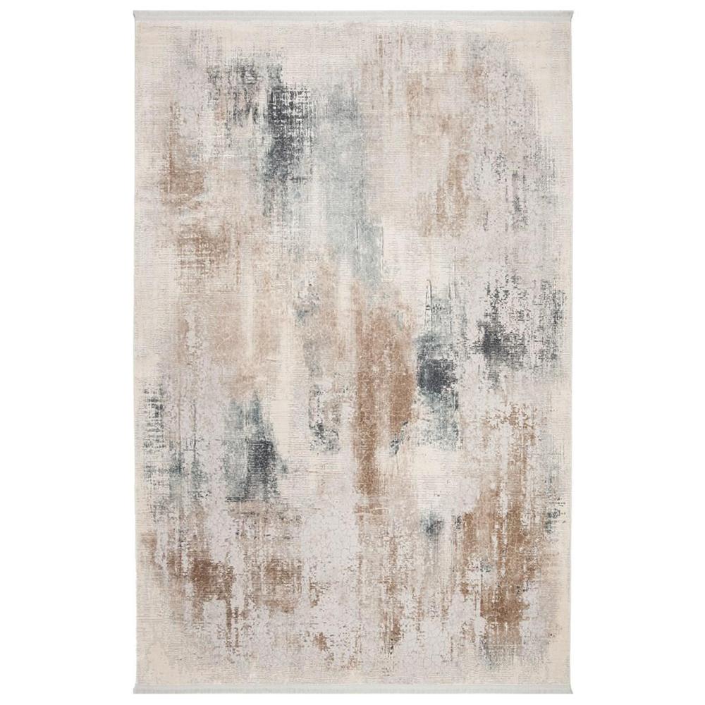ECLIPSE 100, BEIGE / BLUE, 6' X 9', Area Rug