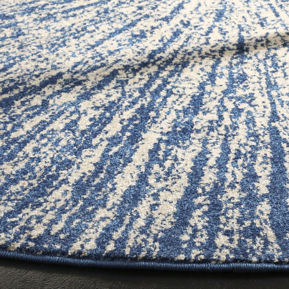 EVOKE, NAVY / IVORY, 8' X 8' Round, Area Rug
