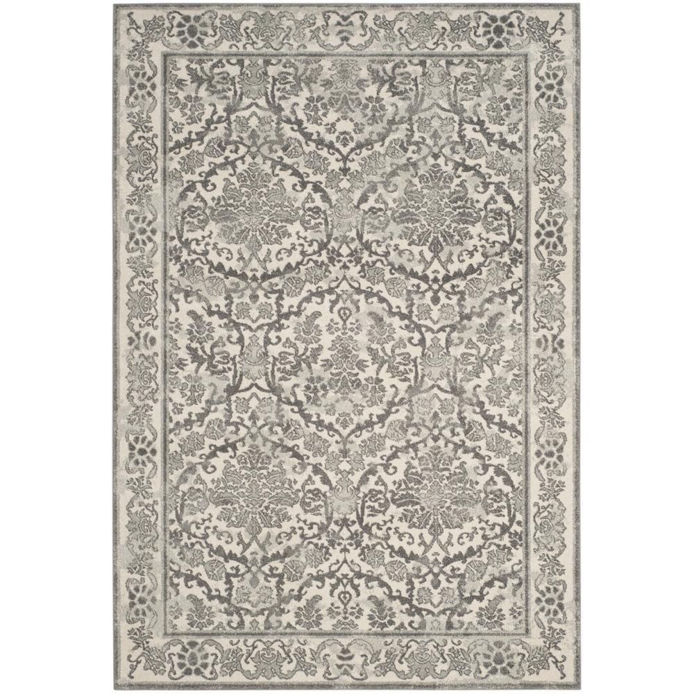 EVOKE, IVORY / GREY, 6'-7" X 9', Area Rug, EVK242D-6