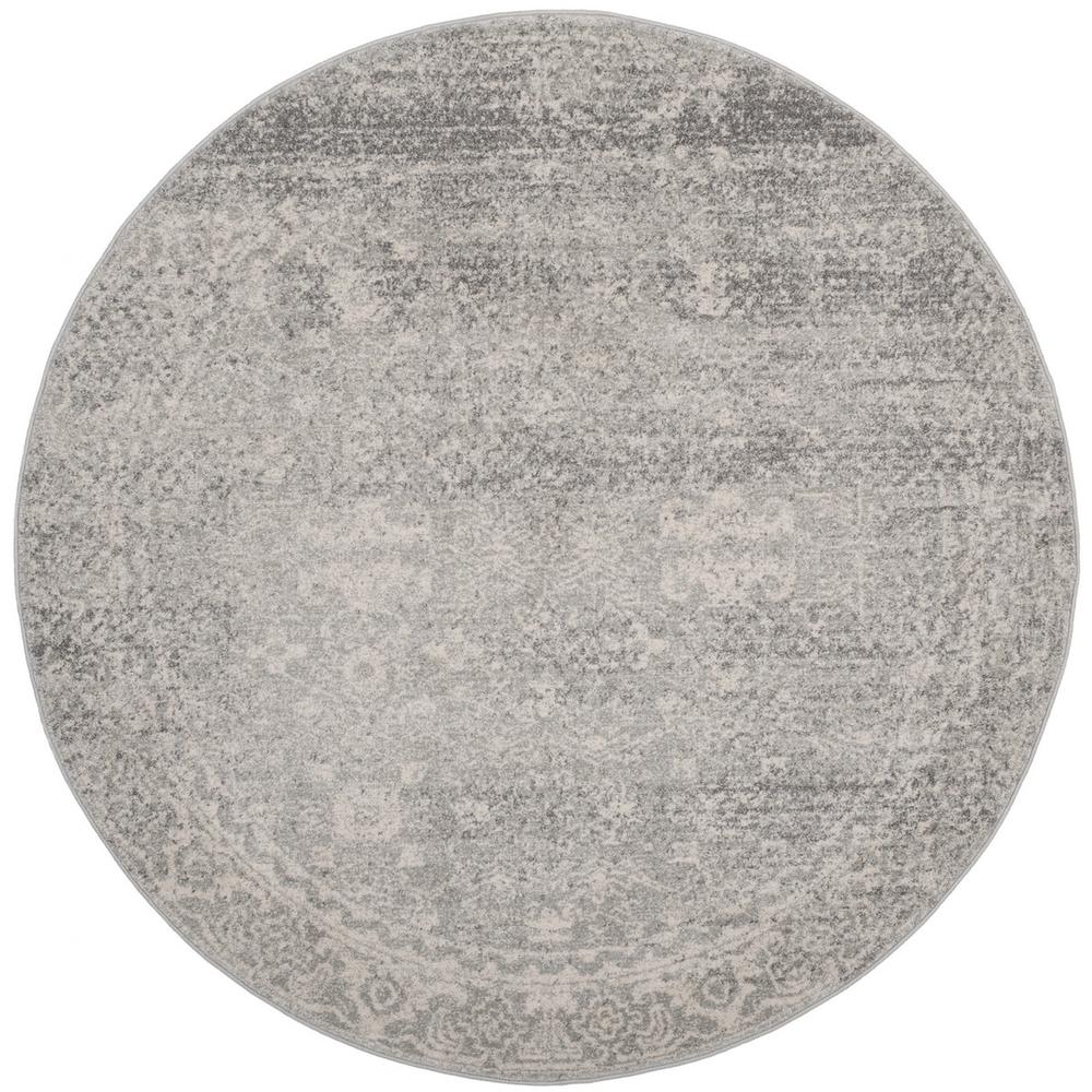 EVOKE, SILVER / IVORY, 9' X 9' Round, Area Rug, EVK270Z-9R