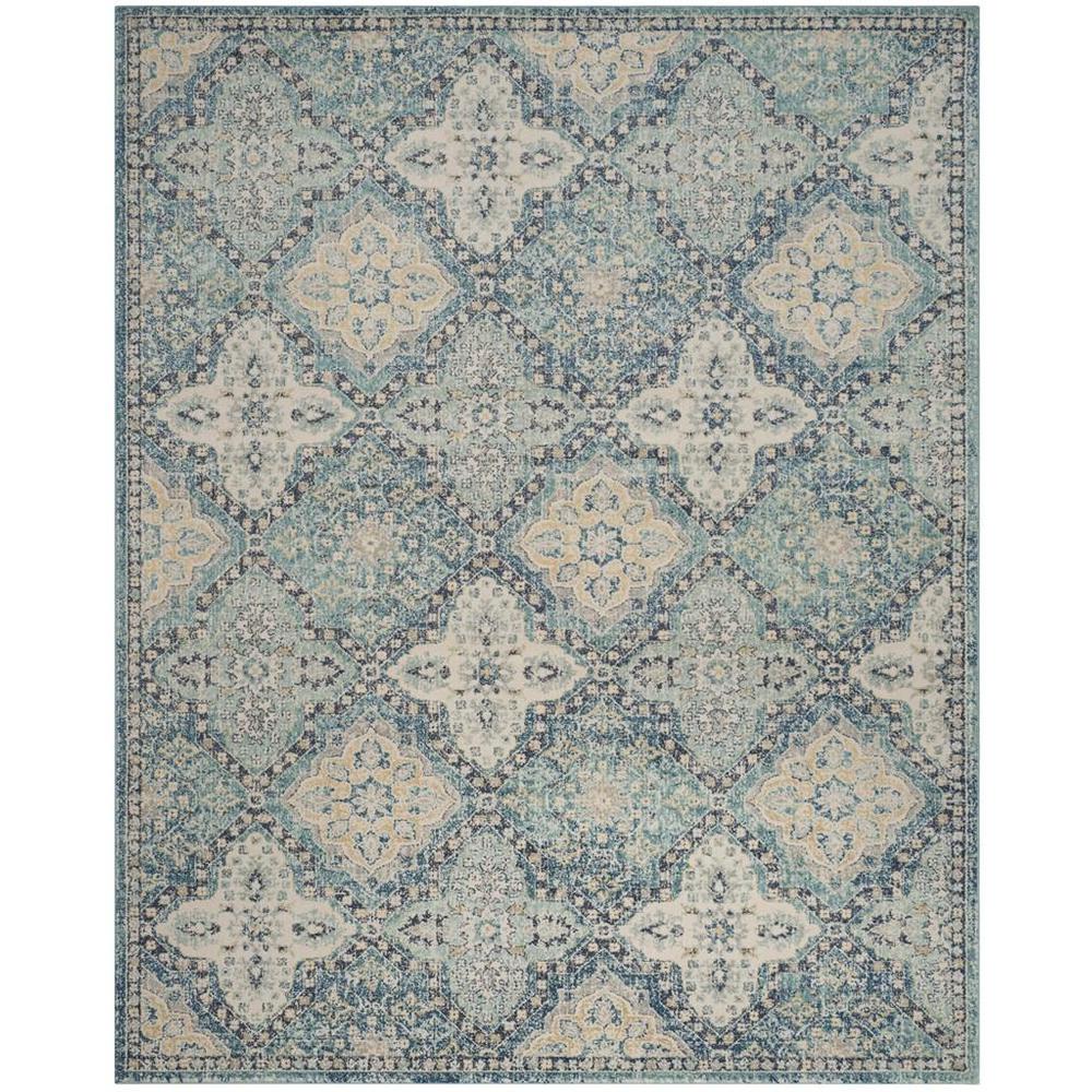 EVOKE, LIGHT BLUE / IVORY, 9' X 12', Area Rug, EVK274C-9