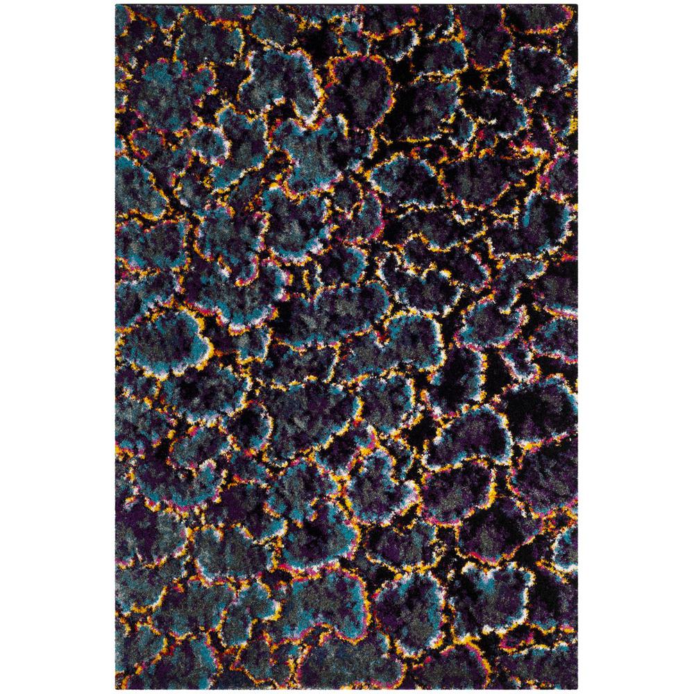 FIESTA SHAG, TURQUOISE / MULTI, 6'-7" X 9'-2", Area Rug, FSG371K-6