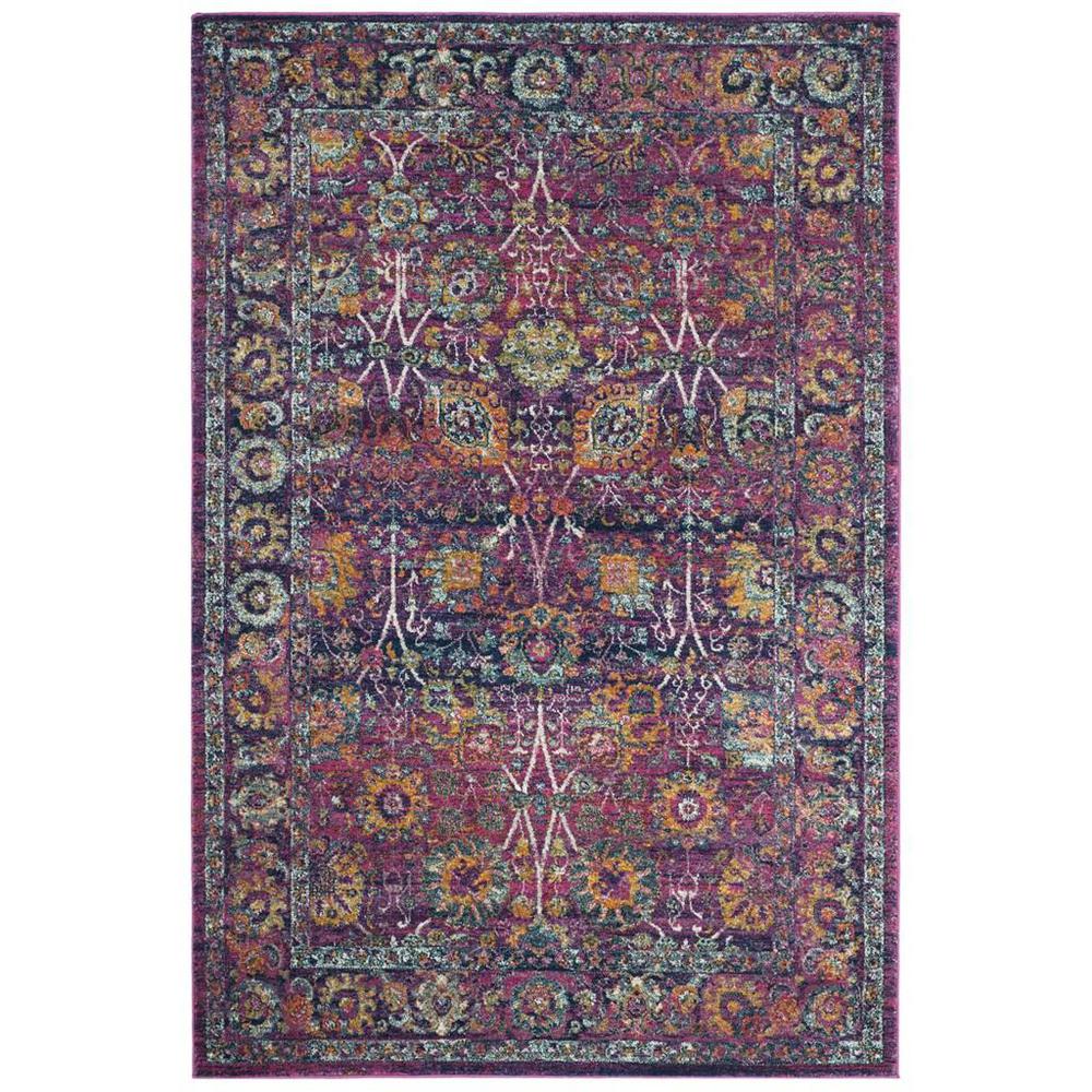 GRANADA, FUCHSIA / MULTI, 4' X 6', Area Rug