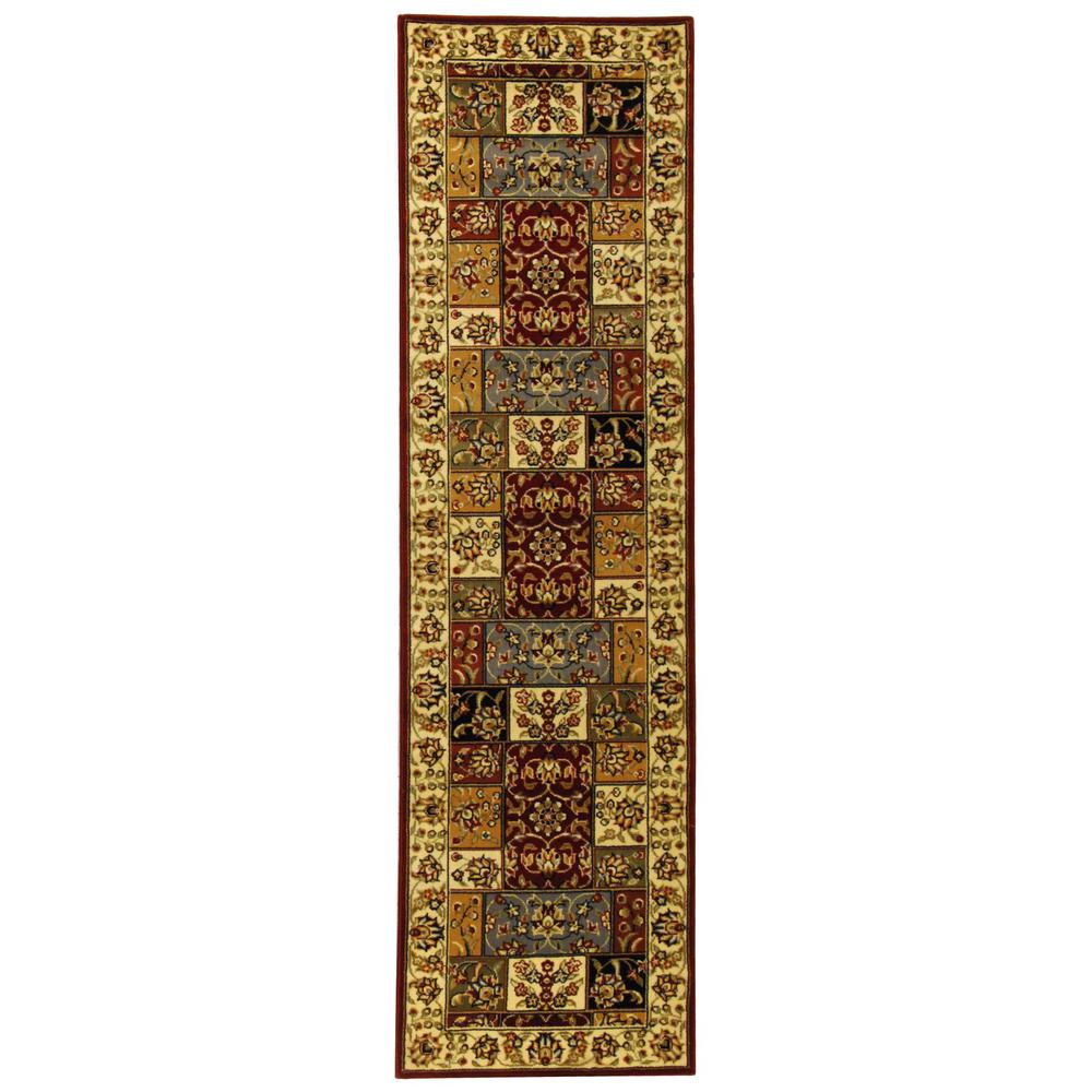 LYNDHURST, MULTI / IVORY, 2'-3" X 22', Area Rug