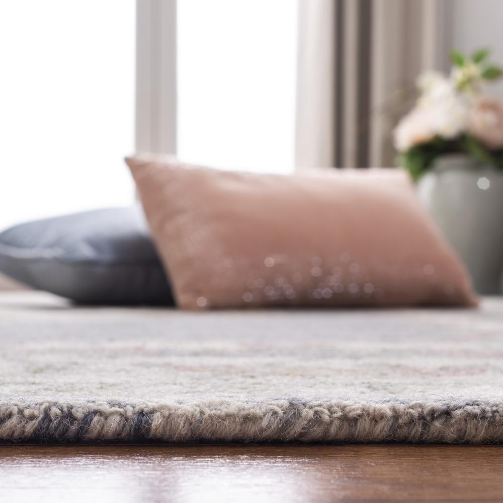 MICRO-LOOP, GREY / IVORY, 5' X 8', Area Rug, MLP903F-5
