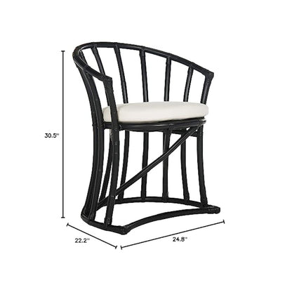BATES RATTAN ACCENT CHAIR