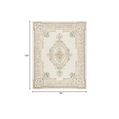 MICRO-LOOP, IVORY / FUCHSIA, 8' X 10', Area Rug