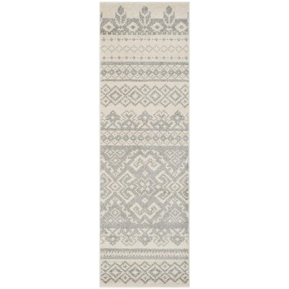 Adirondack, IVORY / SILVER, 2'-6" X 18', Area Rug, ADR107B-218