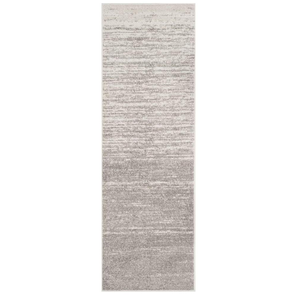 Adirondack, LIGHT GREY / GREY, 2'-6" X 18', Area Rug