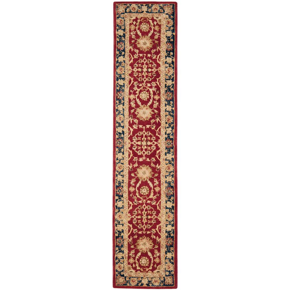 ANATOLIA, RED / NAVY, 2'-3" X 8', Area Rug, AN517A-28