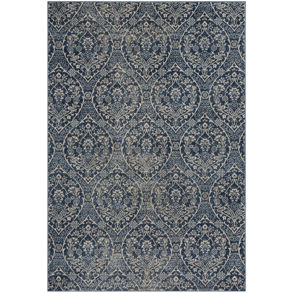 BRENTWOOD, NAVY / LIGHT GREY, 8' X 10', Area Rug, BNT860M-8