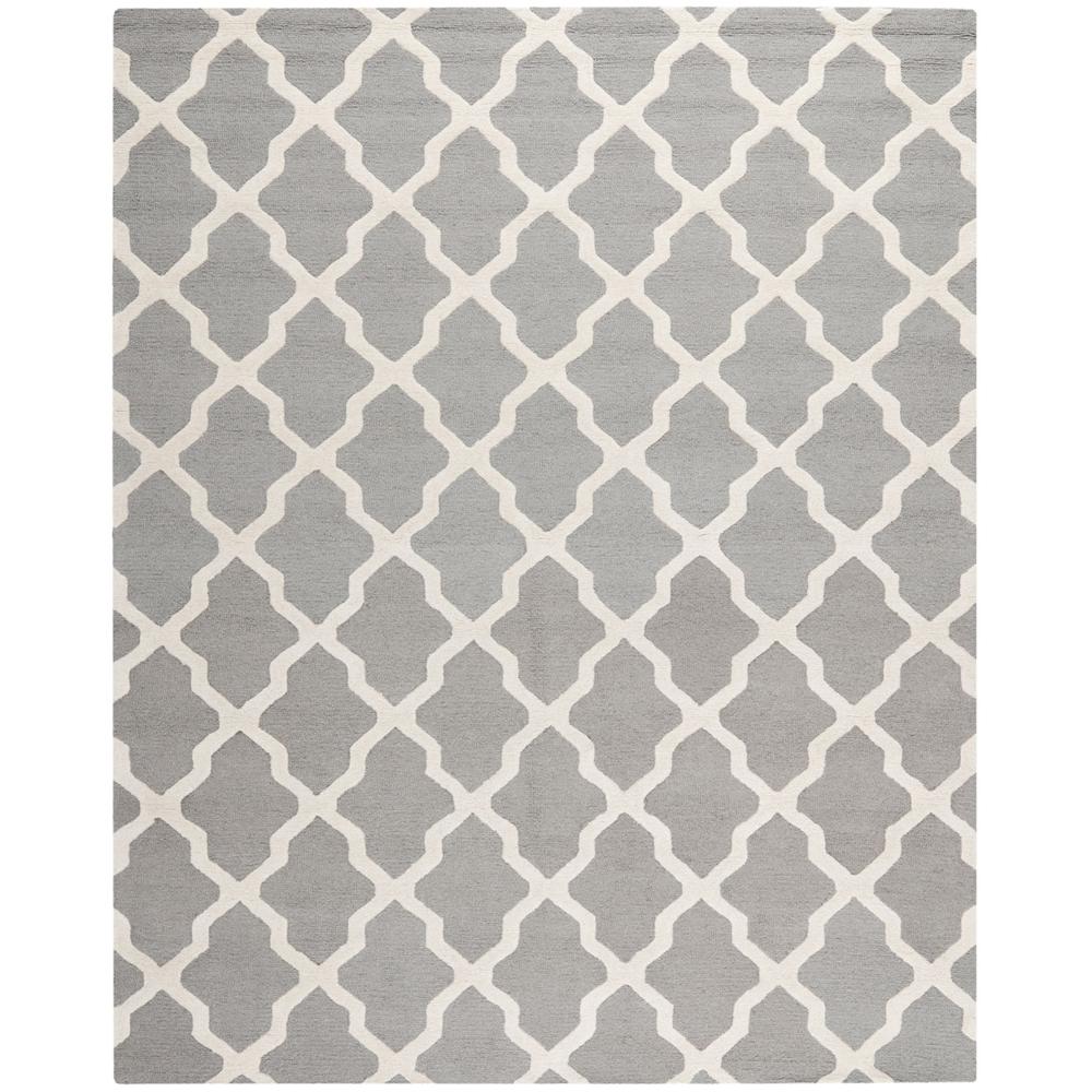 CAMBRIDGE, SILVER / IVORY, 8' X 10', Area Rug, CAM121D-8
