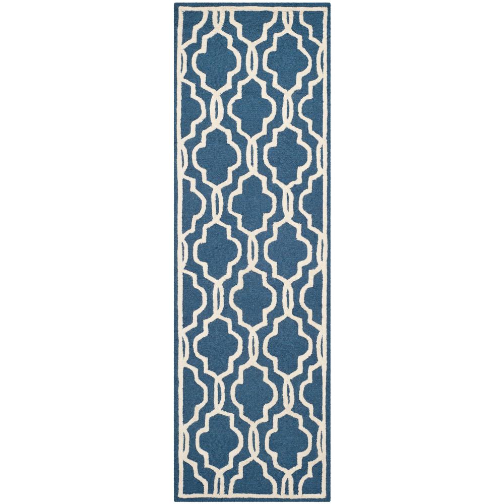 CAMBRIDGE, NAVY / IVORY, 2'-6" X 8', Area Rug, CAM131G-28