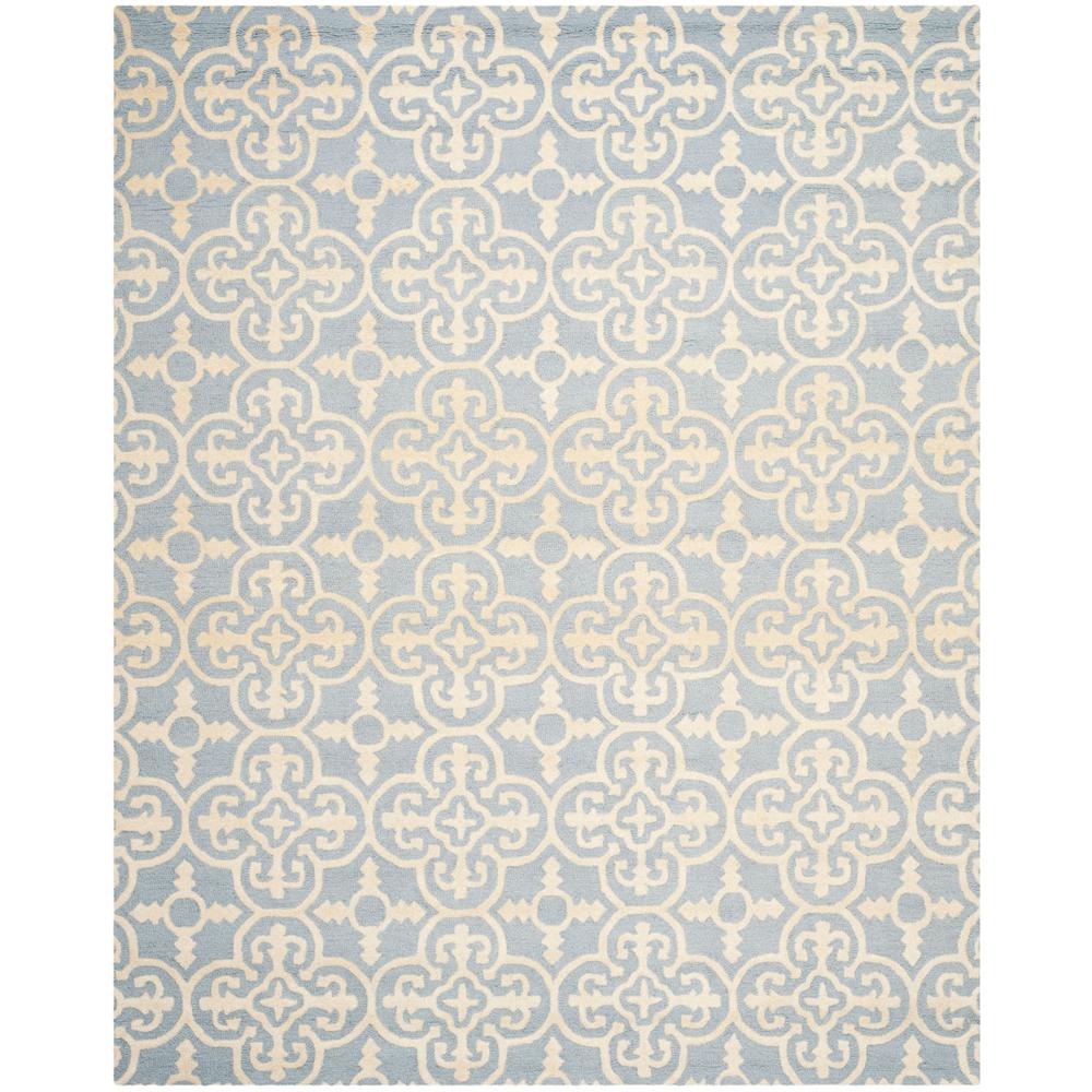 CAMBRIDGE, LIGHT BLUE / IVORY, 8' X 10', Area Rug, CAM133A-8