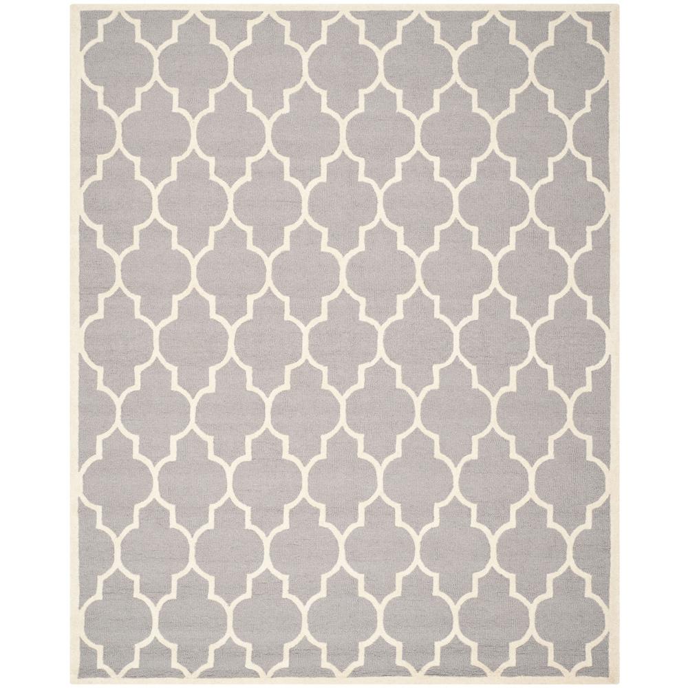 CAMBRIDGE, SILVER / IVORY, 8' X 10', Area Rug, CAM134D-8