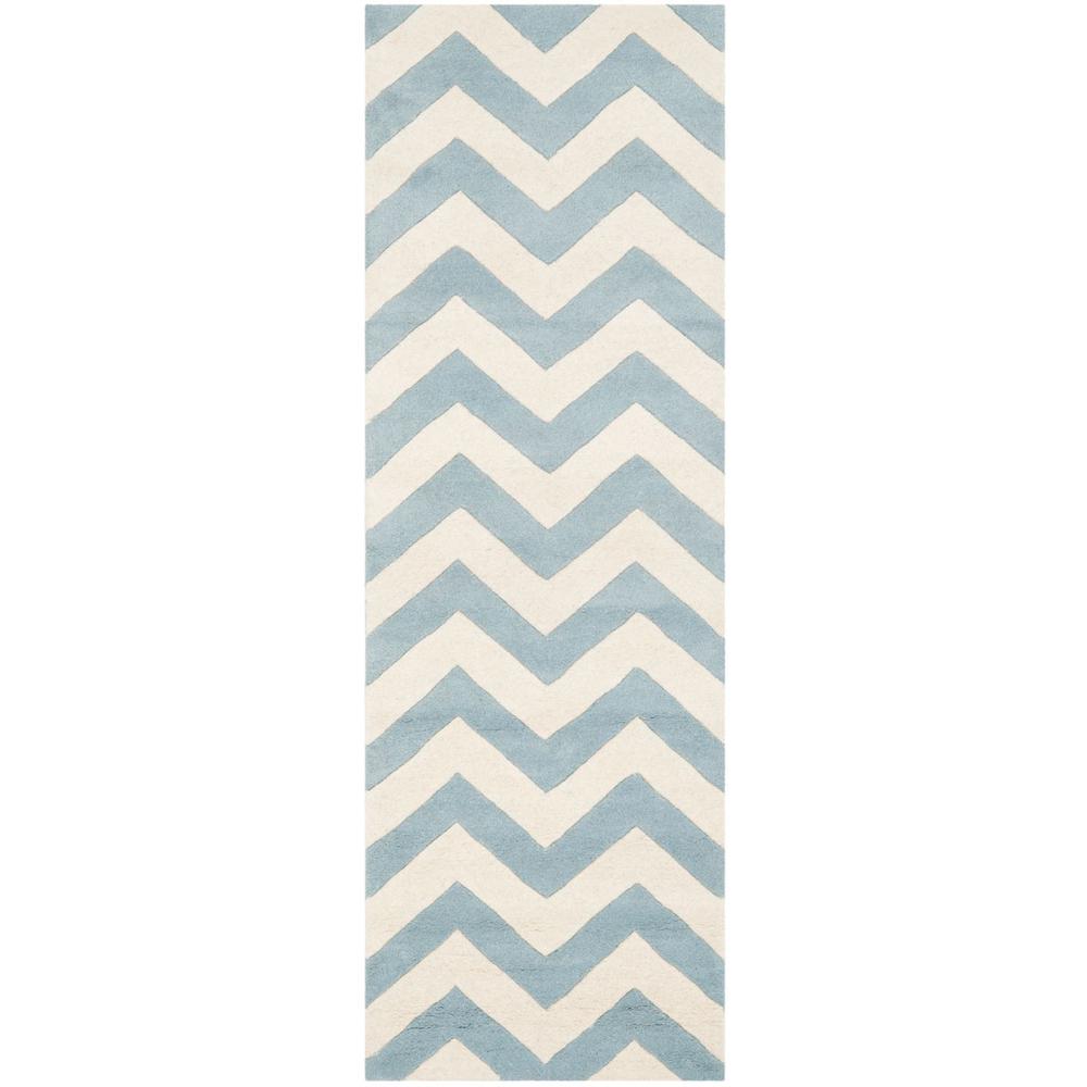 CHATHAM, BLUE / IVORY, 2'-3" X 7', Area Rug, CHT715B-27