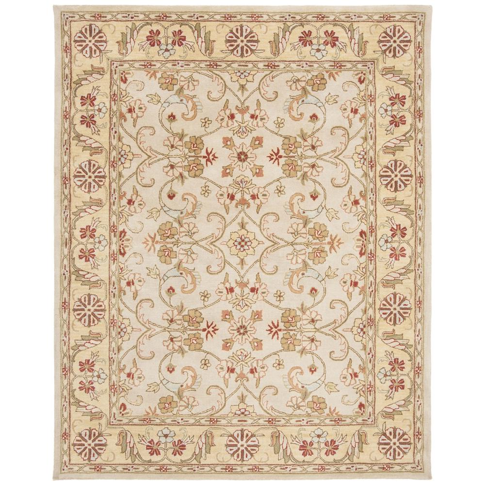 CLASSIC, GREY / LIGHT GOLD, 9' X 12', Area Rug