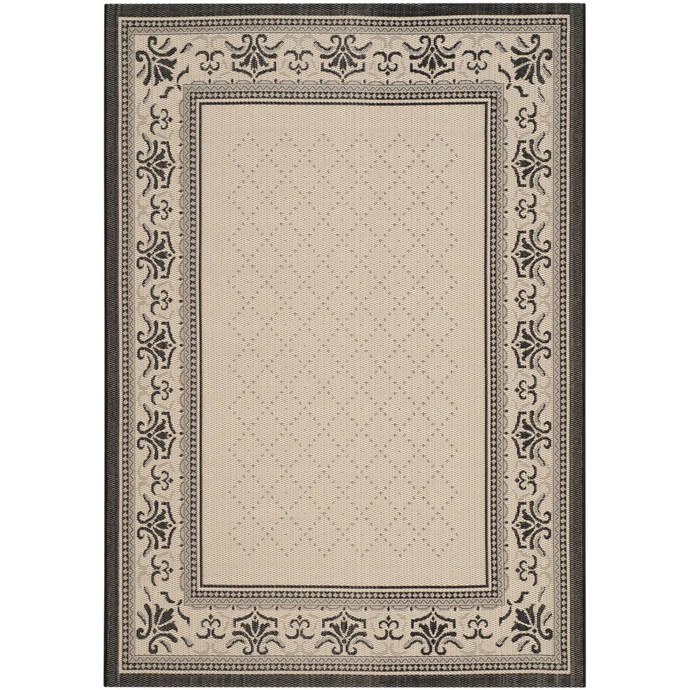 COURTYARD, SAND / BLACK, 2'-7" X 5', Area Rug, CY0901-3901-3