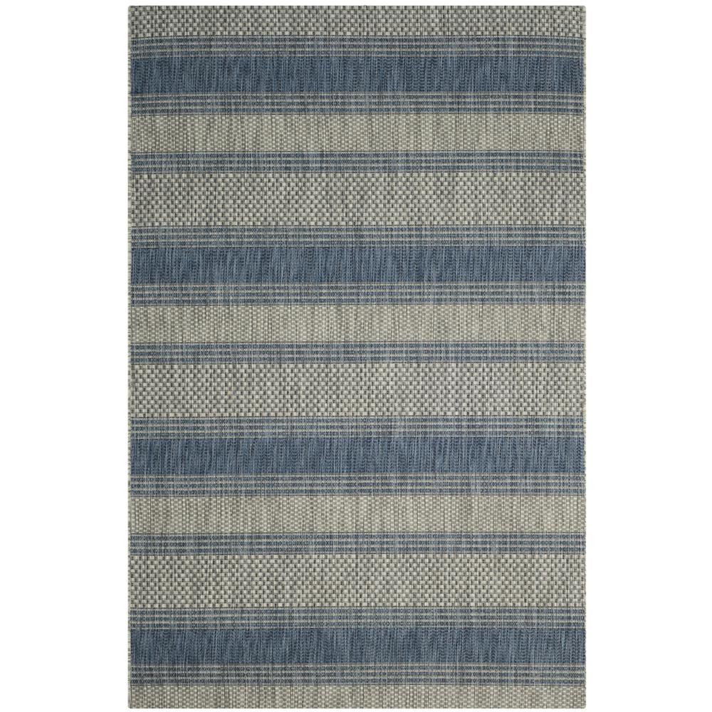 COURTYARD, GREY / NAVY, 9' X 12', Area Rug, CY8464-36812-9