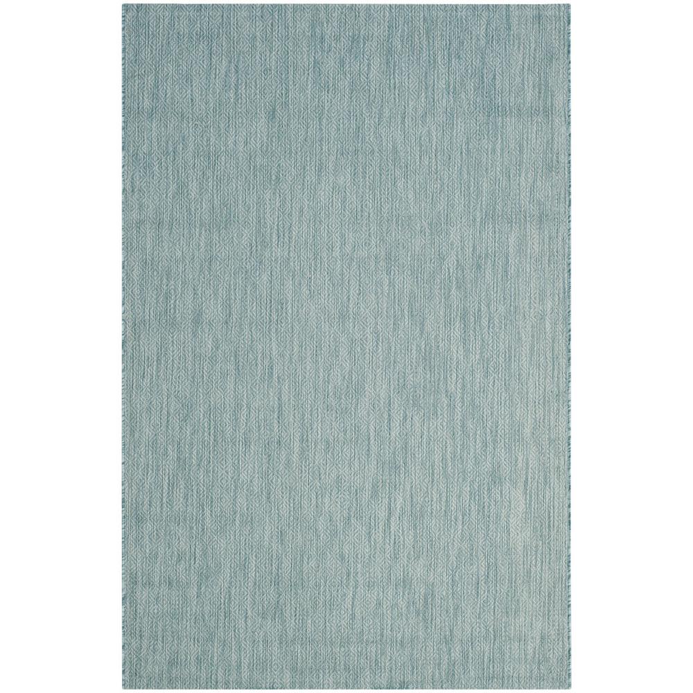 COURTYARD, AQUA / AQUA, 9' X 12', Area Rug, CY8520-37122-9