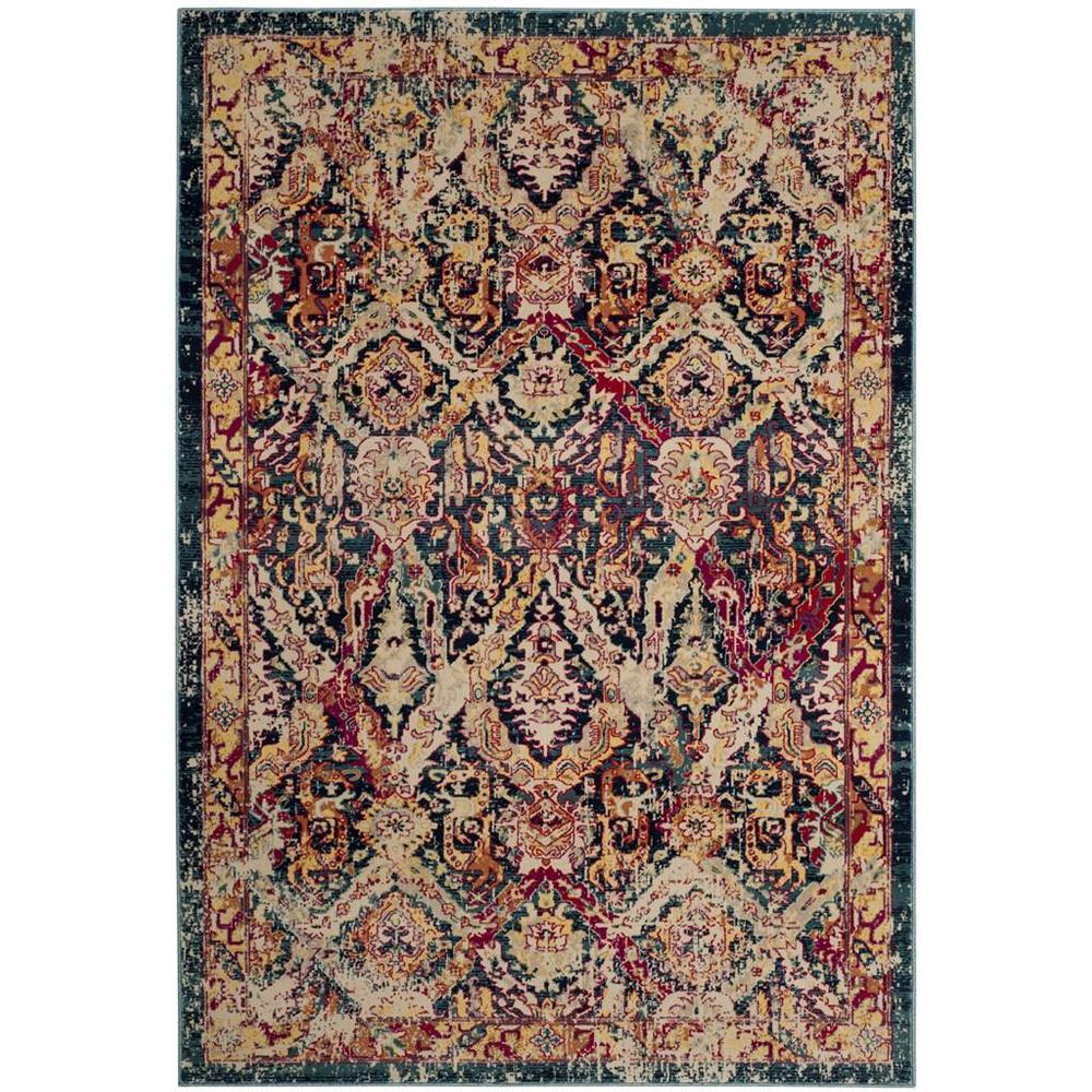 EVOKE, BLUE / FUCHSIA, 9' X 12', Area Rug, EVK523T-9
