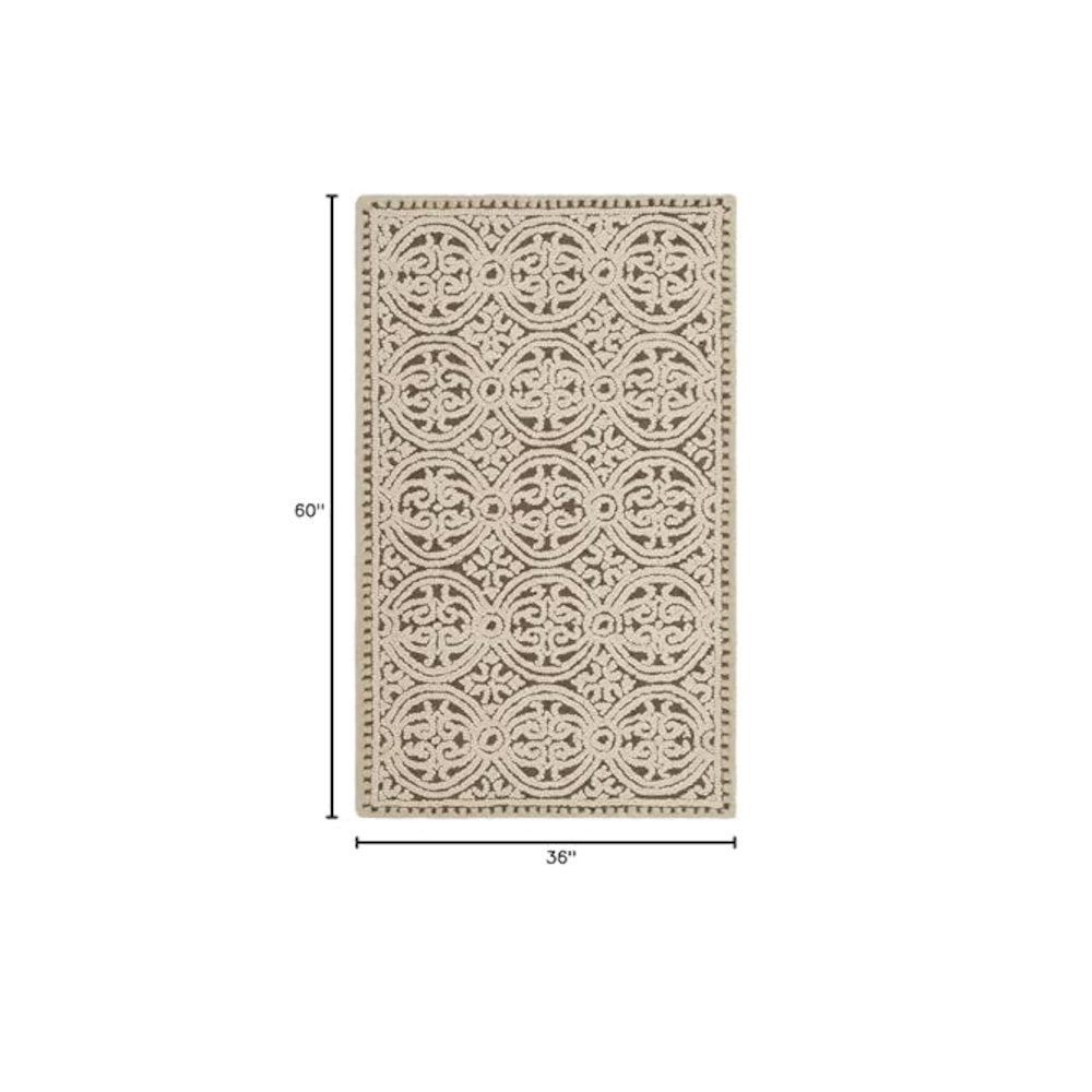 CAMBRIDGE, TAN / MULTI, 3' X 5', Area Rug
