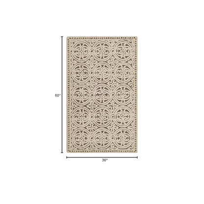 CAMBRIDGE, TAN / MULTI, 3' X 5', Area Rug