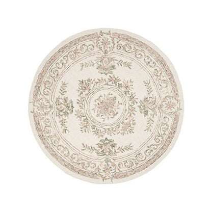 MICRO-LOOP, IVORY / FUCHSIA, 5' X 5' Round, Area Rug