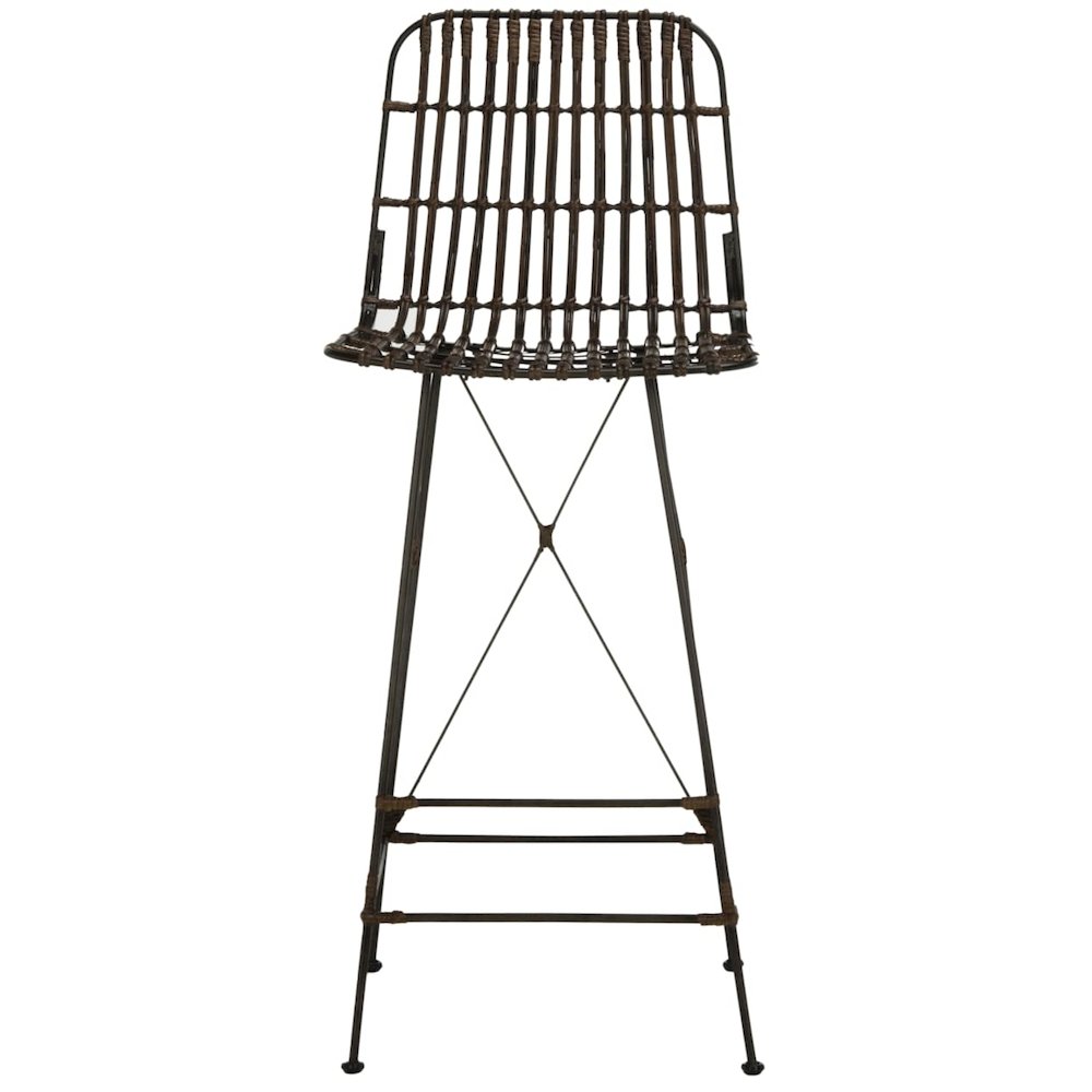 MINERVA WICKER BAR STOOL, WIK6508A-SET2
