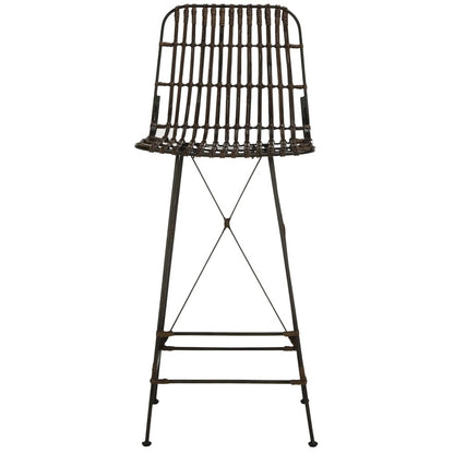 MINERVA WICKER BAR STOOL, WIK6508A-SET2