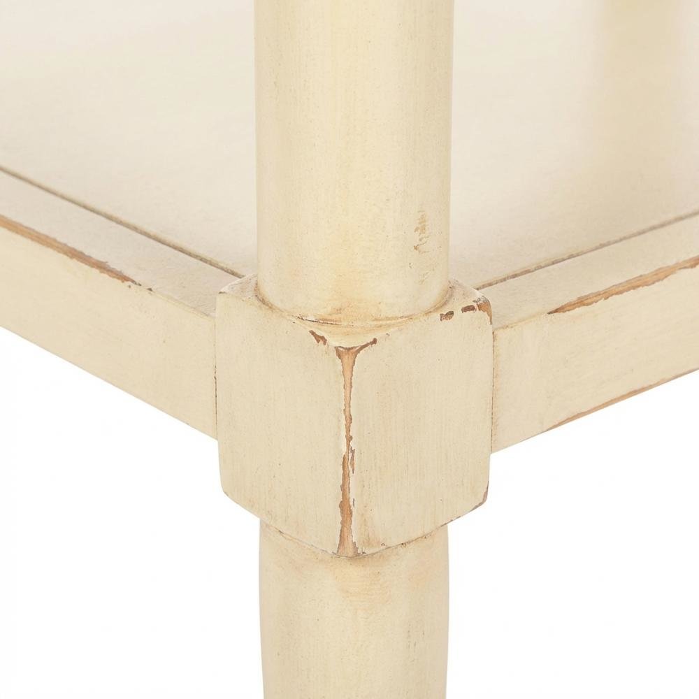 Wood nightstand with storage drawer and open shelf for bedroom decor