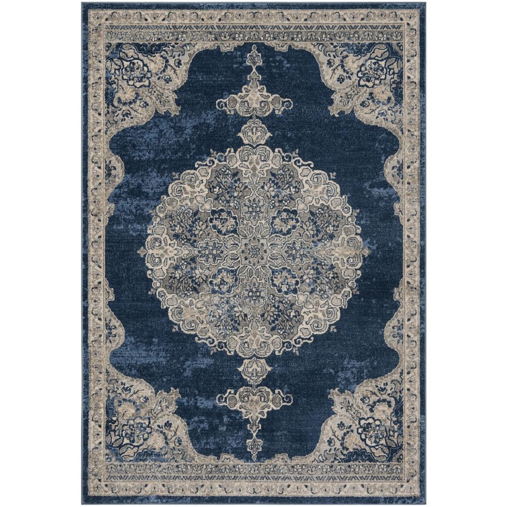 BRENTWOOD, NAVY / LIGHT GREY, 9' X 12', Area Rug, BNT867M-9