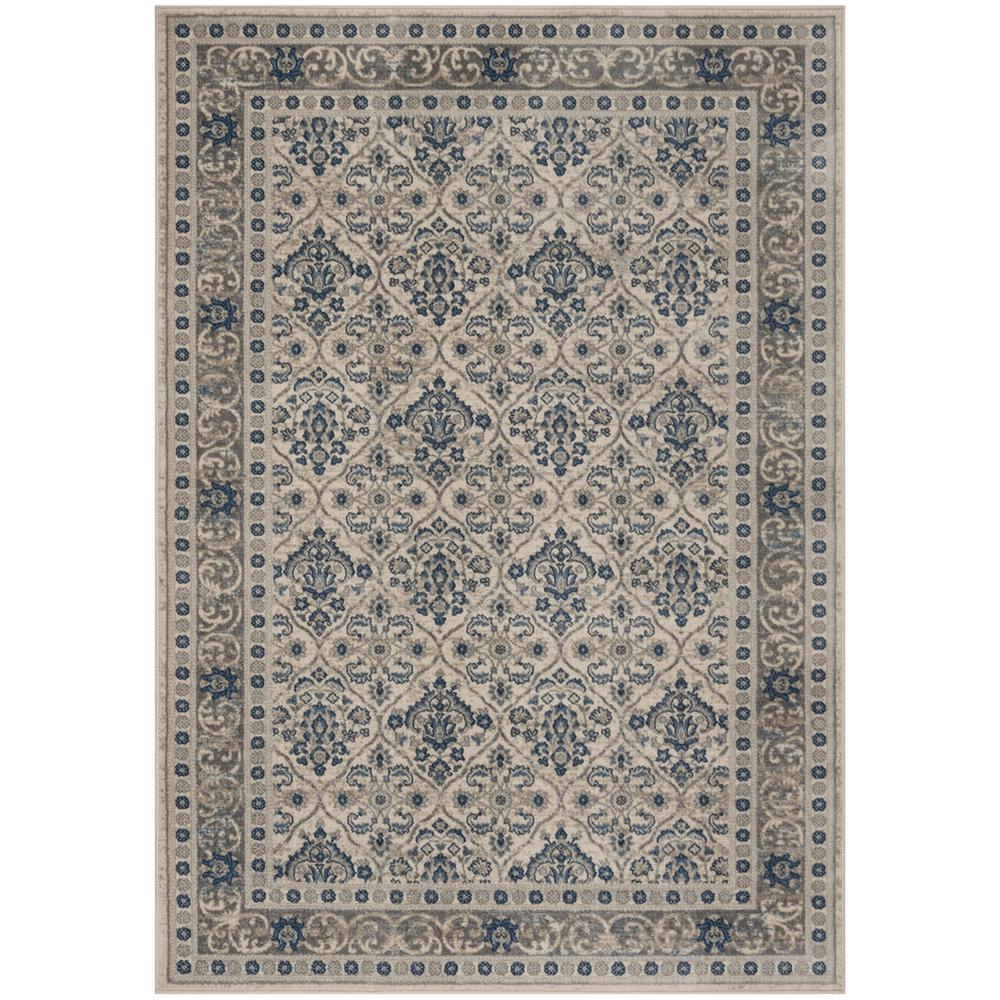 BRENTWOOD, LIGHT GREY / BLUE, 9' X 12', Area Rug, BNT870G-9