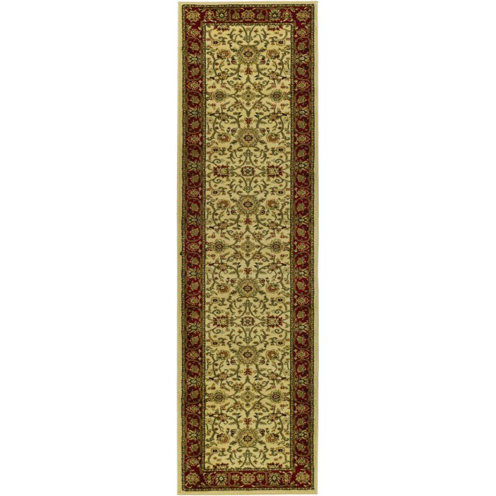 LYNDHURST, IVORY / RED, 2'-3" X 8', Area Rug, LNH212K-28