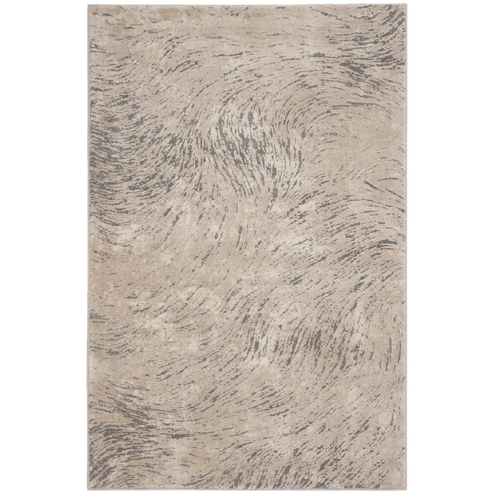 MEADOW, IVORY / GREY, 6'-7" X 6'-7" Round, Area Rug, MDW323A-7R