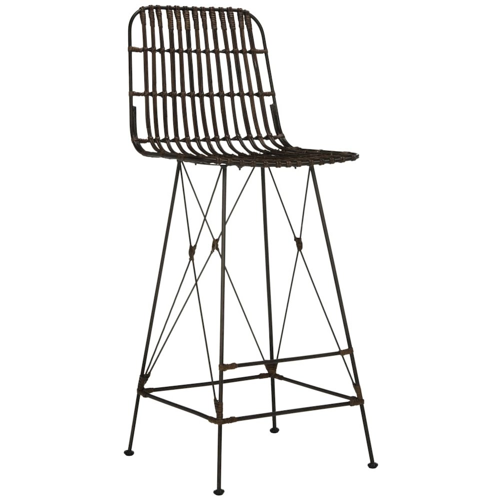 MINERVA WICKER BAR STOOL, WIK6508A-SET2