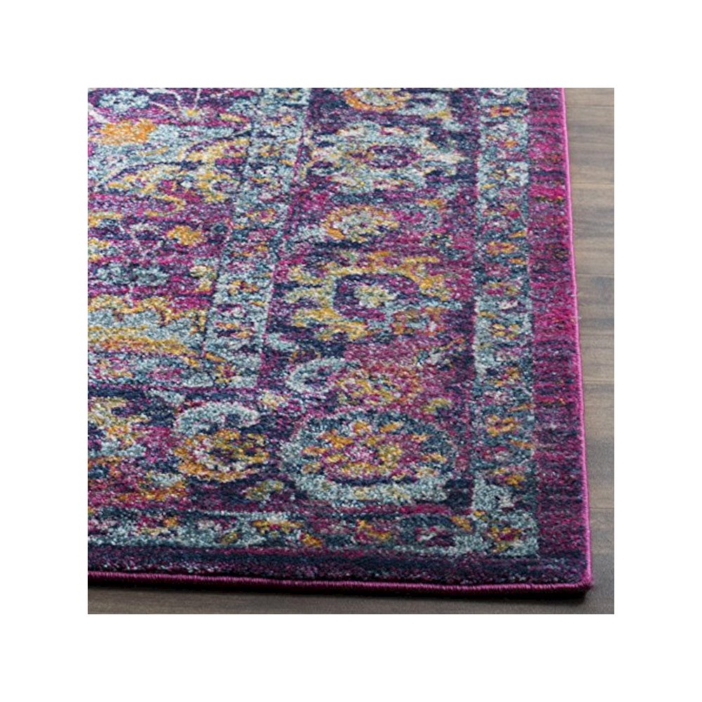 GRANADA, FUCHSIA / MULTI, 5'-1" X 7'-6", Area Rug