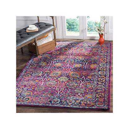 GRANADA, FUCHSIA / MULTI, 5'-1" X 7'-6", Area Rug