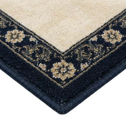 Light Beige / Anthracite Area Rug with Power Loomed Polypropylene Construction
