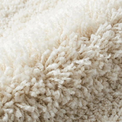 Beige Ivory Area Rug with Power Loomed Construction and Medium Rectangle Shape