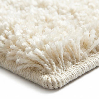 Beige Ivory Area Rug with Power Loomed Construction and Medium Rectangle Shape