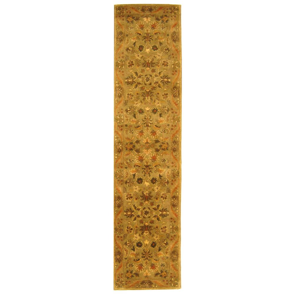 ANTIQUITY, OLIVE / GOLD, 2'-3" X 16', Area Rug