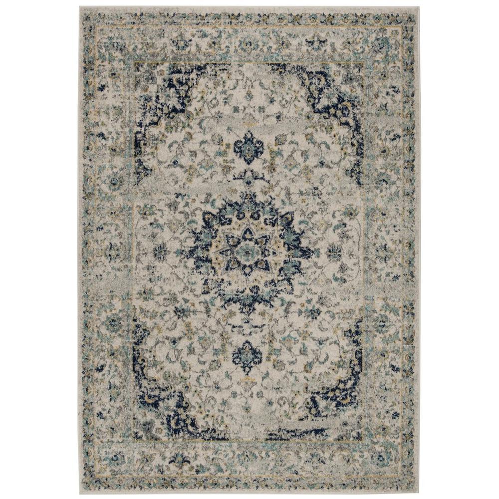 MADISON, IVORY / BLUE, 3' X 5', Area Rug, MAD155M-3