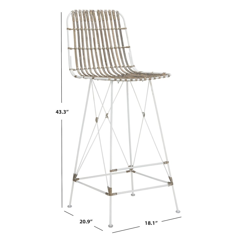 MINERVA WICKER BAR STOOL, WIK6508C-SET2
